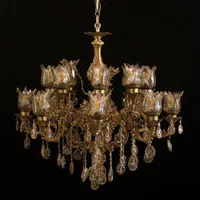 لوستر برنز درباری تولیدوپخش برنزکنارسالنی برنزی|لوستر و چراغ آویز|قم, نیروگاه|دیوار