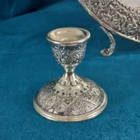 اینه شمعدان قلمزنی بیضی|آینه|تهران, سنگلج (شاپور)|دیوار