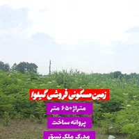 زمین مسکونی ۶۵۰متر روستای گیلوا بهمراه پروانه|فروش زمین و ملک کلنگی|کوچصفهان, |دیوار