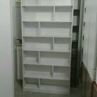 ست و زنبوری کتابخانه قفسه صنایع چوب و فلز حنفی|کتابخانه، شلف، قفسه‌های دیواری|قم, نیروگاه|دیوار