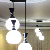 لوستر آویز سه شعله قابل تنظیم