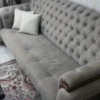 مبل  چستر مخمل جیر ۸نفره آنتیک تمیز و نو|مبلمان خانگی و میز عسلی|تهران, آهنگ|دیوار
