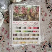 نخ و نقشه تابلو فرش کوچه باغ بهاری|تابلو فرش|تهران, شهرک طالقانی|دیوار
