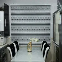فروش پرده زبرا  کرکره ای نیلوفرانه 4424 مدیریت|پرده، رانر، رومیزی|قم, زاویه|دیوار