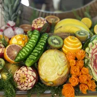 اموزش میوه ارایی و حکاکی هندوانه و کدو|خدمات پذیرایی، مراسم|شیراز, چوگیاه‎|دیوار
