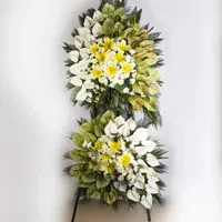 تاج گل یک طبقه برای مراسم ترحیم،تبریک مسجد تالار|گل و گیاه طبیعی|تهران, بازار|دیوار