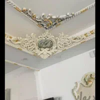 گچکاری و گچبری لکه کاری رنگامیزی رو گچ