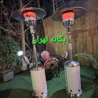 بخآری هیتر گازی برقی قارچی هرمی وارداتی استیل