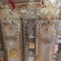 بوفه و ساعت ایستاده برنز آنتیک برنجیان