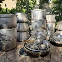 خریداروفروش دیگ روحی مسی پاتیل آبکش سینی