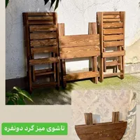ناهار خوری چوبی کم جا|میز و صندلی غذاخوری|یزد, |دیوار