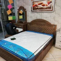 تخت ۱/۵ مدل لوزی هلالی|تخت و سرویس خواب|الوند, |دیوار