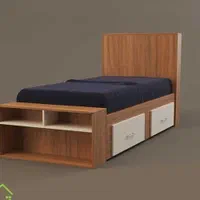 تخت*تختخواب تکنفره پایین کتابخانه ای*جدید۱۴۰۳