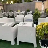 مبل حصیری صندلی ویلسون پلاستیکی r45 کافه حیاط تراس|کافی‌شاپ و رستوران|مشهد, عبادی|دیوار