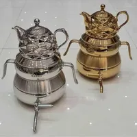 کتری قوری کف چدن و طلایی  کتری وقوری سوتی|قوری، کتری، قهوه‌ساز دستی|قم, نیروگاه|دیوار