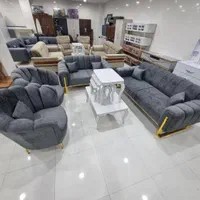 مبل هفت نفره صدفی پارچه فستو مبلمان علی