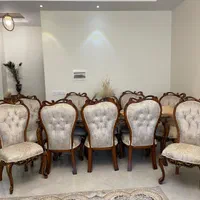 مبلمان ۱۰ نفره و ناهار خوری ۸ نفره نو|مبلمان خانگی و میز عسلی|کرج, گوهردشت|دیوار