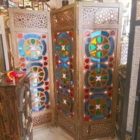 پاراوان دست ساز پارتیشن طرح شیشه رنگی