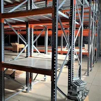 قفسه راک سنگین صنعتی و بالکن نیم طبقه