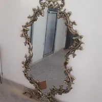 آیینه و کنسول و شمعدان برنز اصل و سنگین در حد نو