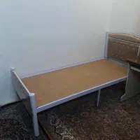 تختخواب یکنفره فلزی  ارتفاع بلند|تخت و سرویس خواب|مشهد, رسالت|دیوار