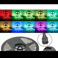 ریسه نواری 5050 RGB مولتی کالر 16رنگ 12v نورپردازی|ریسه و چراغ تزئینی|کرج, ساسانی|دیوار