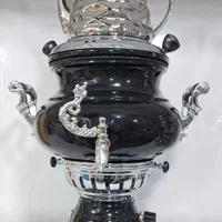 سماور گازی استیل/رنگی طلایی/۳کاره با قوری/کارتهران|سماور، چای‌ساز، قهوه‌ساز|زاهدان, |دیوار