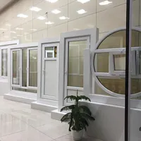 درب و پنجره دوجداره upvc درب حیاط توری پلیسه