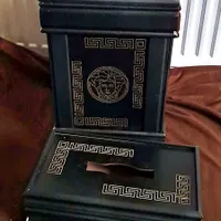 جای دستمال کاغذی وسطل آشغال طرح ورساچ|لوازم سرویس بهداشتی|ملایر, |دیوار