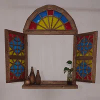 پنجره سنتی چوبی طرح محراب|صنایع دستی و سایر لوازم تزئینی|سبزوار, شهرک جهاد|دیوار
