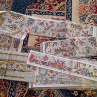 نقشه قالی ۹ متری گلی|فرش|آران و بیدگل, |دیوار