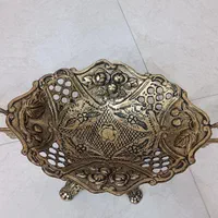 شیرینی خوری و شکلات دسته دار برنزی|ظروف سرو و پذیرایی|تهران, خاک سفید|دیوار