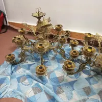 یک جفت لوستر برنجی
