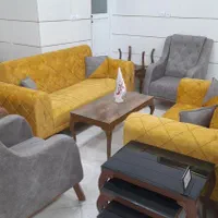 مبل ۷نفره چستر پایه چوب( مبلمان پاریس)