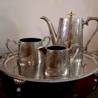 تیست سیلور پلیت مارکدار انگلیس همراه سینی|صنایع دستی و سایر لوازم تزئینی|تهران, شهران شمالی|دیوار
