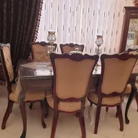میز ناهارخوری ۶نفره|میز و صندلی غذاخوری|باقرشهر, |دیوار