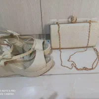 کفش مجلسی سایز 38به همراه کیف مجلسی