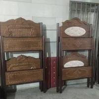 تخت خواب دوطبقه اسکلت فلزی|تخت و سرویس خواب|اصفهان, هفتون|دیوار