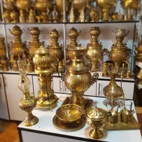 منقل سماوری برنجی زغالی ذغالی سماور آمایش گازی|صنایع دستی و سایر لوازم تزئینی|شیراز, باغ تخت|دیوار