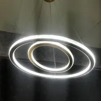 لوسترحلقه ایی کریستالی دوطرف نور.گارانتی.برق رویال|لوستر و چراغ آویز|اصفهان, شیخ اشراق|دیوار