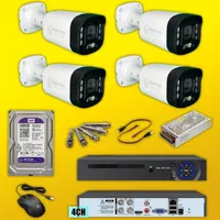 پکیج دوربین مداربسته 5MP میکروفن دار و رنگی