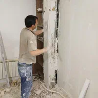 گچ کار خورده‌ کاری گچکارساختمان ولکه گیری|خدمات پیشه و مهارت|مشهد, ایثارگران|دیوار