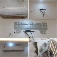 نصاب نصب کولرگازی فقط کولرگازی  توکارکردن لوله مسی|خدمات پیشه و مهارت|کرمانشاه, |دیوار