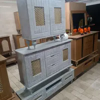 تولیدی انواع ست های ۳و۴تیکه بصورت تک وست|بوفه، ویترین، کنسول|قرچک, |دیوار