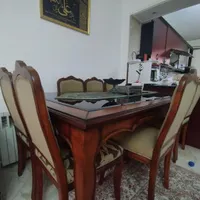 میز ناهارخوری ۸ نفره چوب راش|میز و صندلی غذاخوری|اندیشه, |دیوار