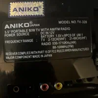 تلویزیون ANIKO اصل ژاپن 5/5 اینچ عتیقه|تلویزیون و پروژکتور|اصفهان, فیض|دیوار