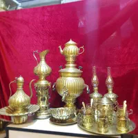 سماور منقل ضخیم برنجی زغالی ذغالی سماوری|کلکسیون اشیاء عتیقه|تهران, اسفندیاری|دیوار