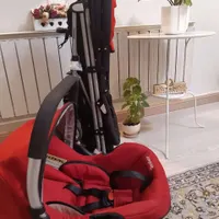 کالسکه و کریر گودبیبی تاشو فوق العاده تمیز و راحت|کالسکه و لوازم جانبی|تهران, اراج|دیوار