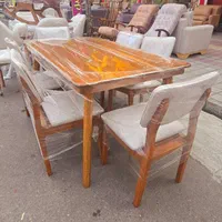 میز و صندلی چوب|میز و صندلی غذاخوری|رشت, رودبارتان|دیوار