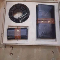 ست کیف و کمربند جاکلیدی نو چرم نگار مشکی|کیف، کفش، کمربند|تهران, یوسف‌آباد|دیوار